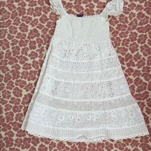 Temptation Positano White Lace Kids Dress